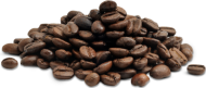 grains de cafés en pile